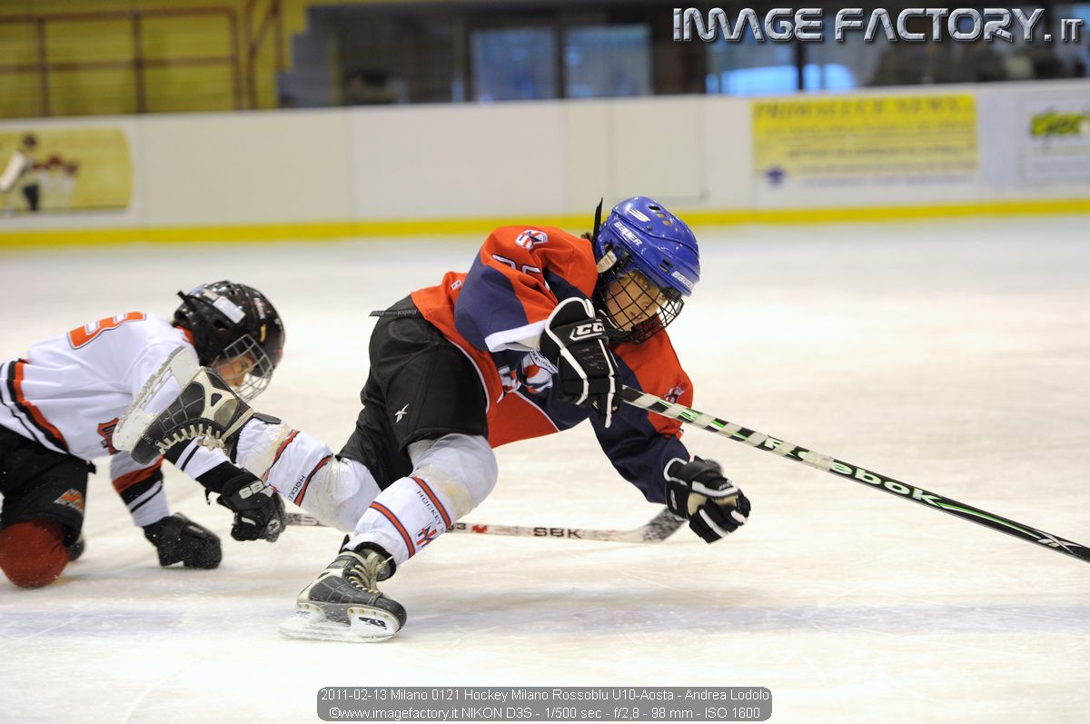 2011-02-13 Milano 0121 Hockey Milano Rossoblu U10-Aosta - Andrea Lodolo
